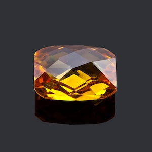 Double Side Citrine Gemstone, Octagon Double Faceted Cut, Cubic Zirconia Stone, Loose Gemstone, 3x5mm to 13x18mm for jewelry Making.