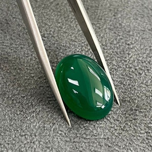 Natural Green Agate, Oval Cabochon, Loose Natural Gemstone, Green Agate 6x8mm to 30x40mm For Jewelry Making