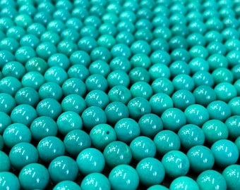 Superior Quality Turquoise,  Round loose beads with Highly Polished, Smooth, Shiny Surface for Jewelry Making 4mm to 10mm