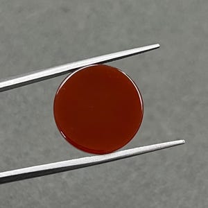 Pietre preziose sciolte di corniola naturale, forma rotonda piatta e dritta, corniola rossa, pietra preziosa piatta da 8 mm a 25 mm per la creazione di gioielli