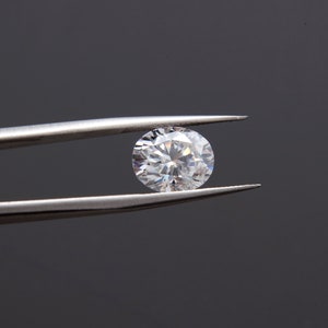 White D Color Oval Brilliant Cut VVS1 Moissanite Stone Loose Gemstone, Excellent Cut With Certificate For Jewelry Making 4x6mm to 10x14mm