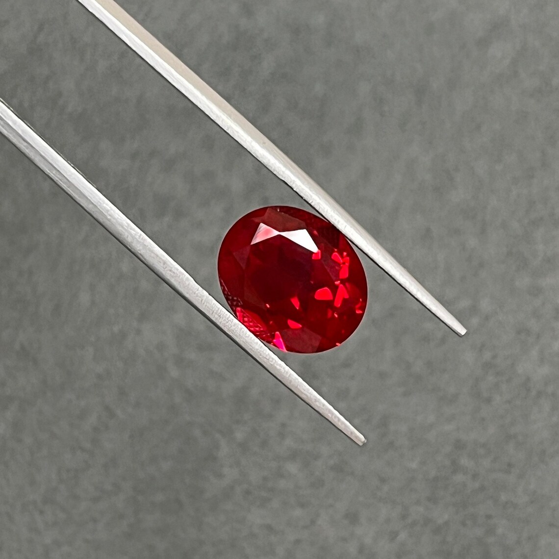 Crystal Rojoco Lab Grown Red Ruby, Hydrothermal Oval Loose Gemstone, Red Ruby, 5*7mm ...