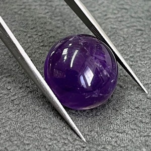 Natural Amethyst Round Cabochon, Loose Natural Gemstone, Amethyst 6mm to 25mm for Jewelry Making