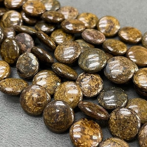 Superior Quality, Natural Bronzite  Beads , Natural Brown Stone with Highly Polished, Smooth, Shiny Surface for Jewelry Making 10mm to 20mm