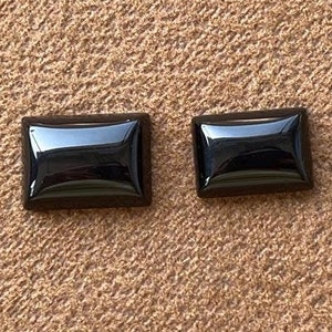 Natural Black Onyx Cabochon , Rectangular Shape Loose Gemstones ,Black Onyx 10x14mm,12x16mm,13x18mm,15x20mm  For Jewelry Making