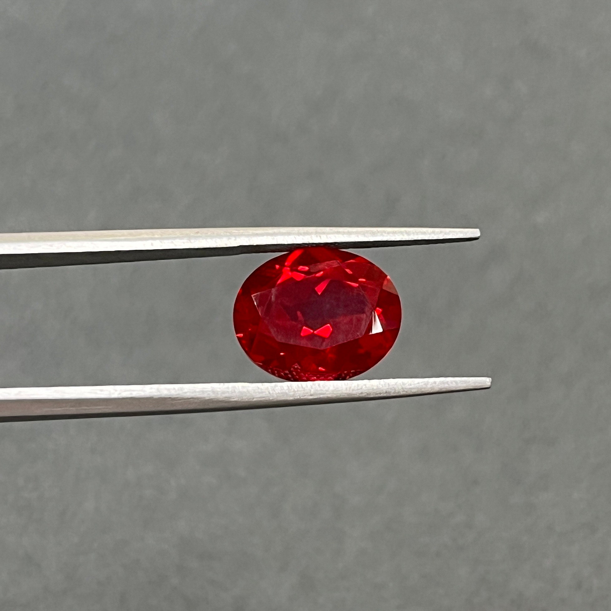 Lab Grown Red Ruby, Hydrothermal Oval Loose Gemstone, Red Ruby, 5*7mm ...