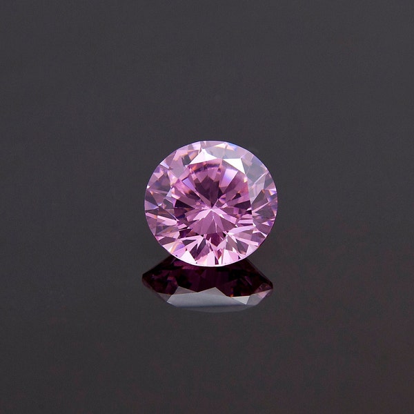 Round Shape Pink Color, Cubic Zirconia (CZ), Round Brilliant Cut, Loose Stones, Perfect Colors & Quality,1mm-15mm For Jewelry Making