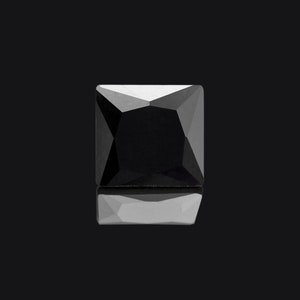 Square Shape Black Color, Cubic Zirconia (CZ), Square Brilliant Cut, Loose Stones, Perfect Colors & Quality 2.5x2.5mm-15x15mm
