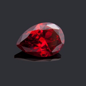 Pear Shape Garnet Color, Cubic Zirconia (CZ), Pear Brilliant Cut, Loose Stones, Perfect Colors & Quality 3x5mm to 15x20mm For Jewelry Making