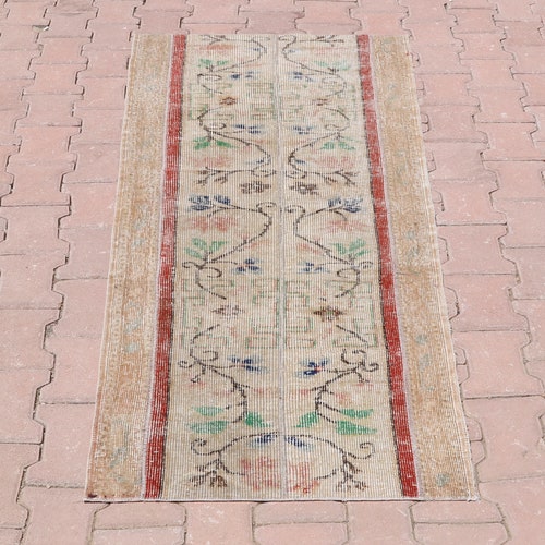 Turkey Runner, 2x7 Vintage Rug, 2x7 Turkish Runner, Runner Rug, Oushak Rug,Vintage Runner,Oushak Runner Rug,Hallway Rug, Kitchen Rug, hotsell 763