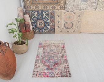 Anatolian Rug 2x4, Turkish Rug 2x4,vintage Rug 2x4,oushak