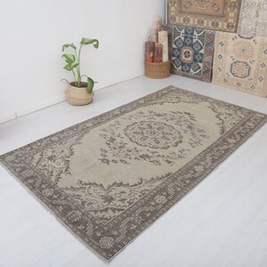 Anatolian Rug, 5x9 Rug, Muted Rug 5x9, Turkish Rug,Vintage Rug,Faded Rug, Turkish Vintage Rug, Vintage Turkish Rug, Oushak Vintage Rug, 6797