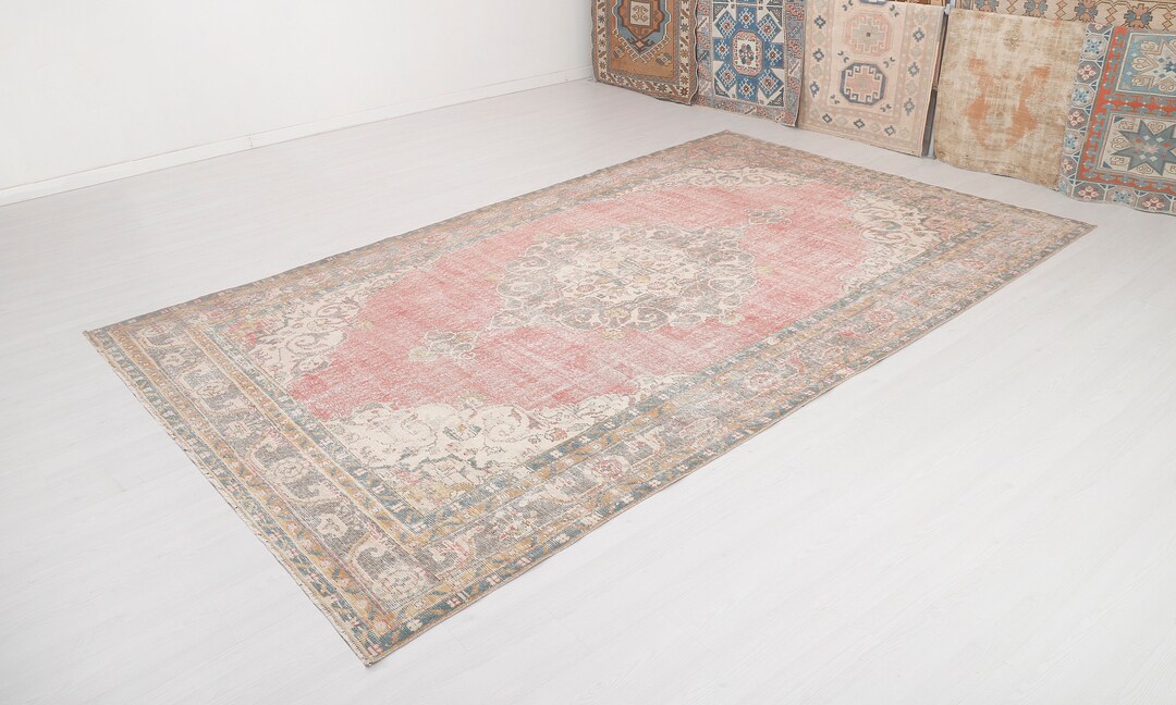 7x12 Rug 7x12 Wool Rugturkish Oushak Rug7x12 Turkish Rug Vintage - Etsy