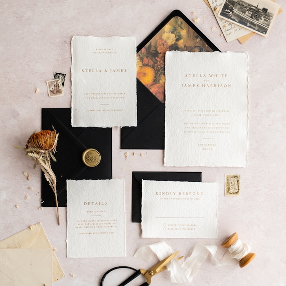 No. 1 Wedding Invitation SAMPLE ONLY Letterpress Wedding Etsy UK