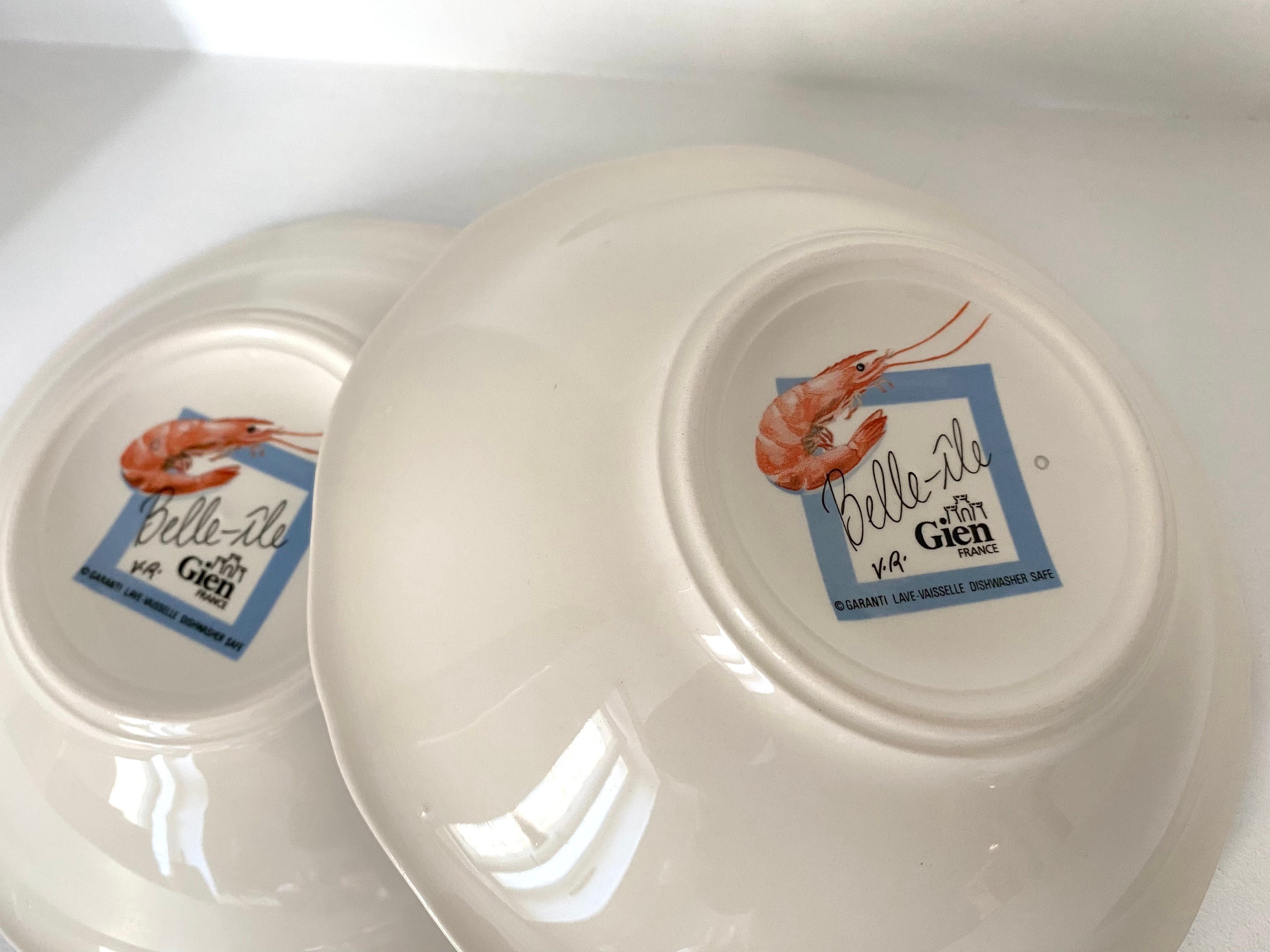 Set of 2 French Seafood Bowls by GIEN belleile Etsy UK