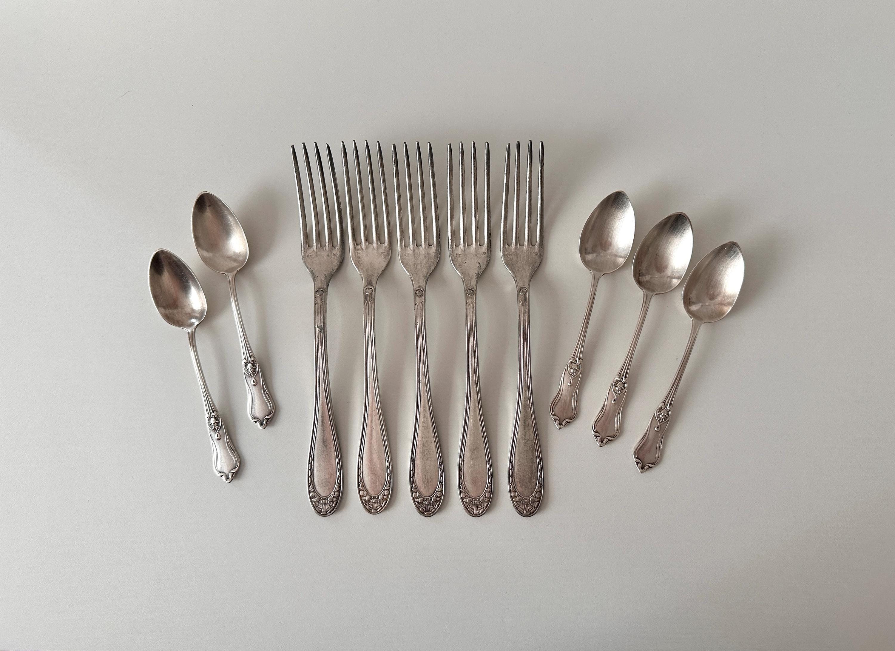French Spoon Fork Antique Set - Etsy
