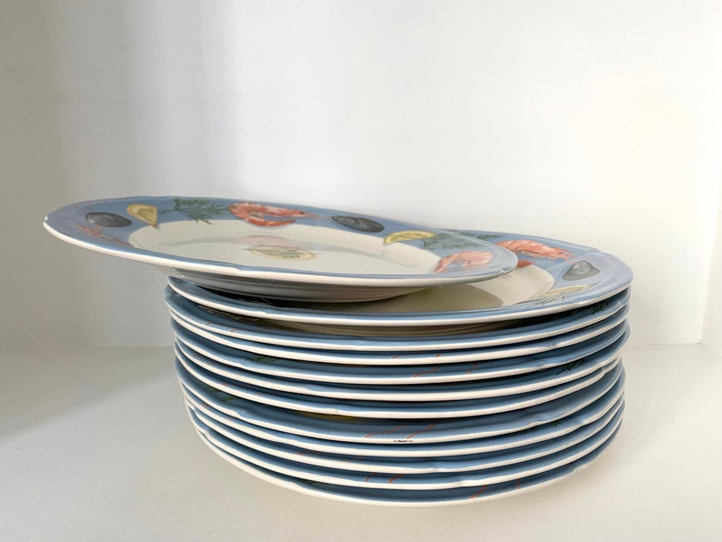 French Large Dinner Plate by GIEN belleile Etsy