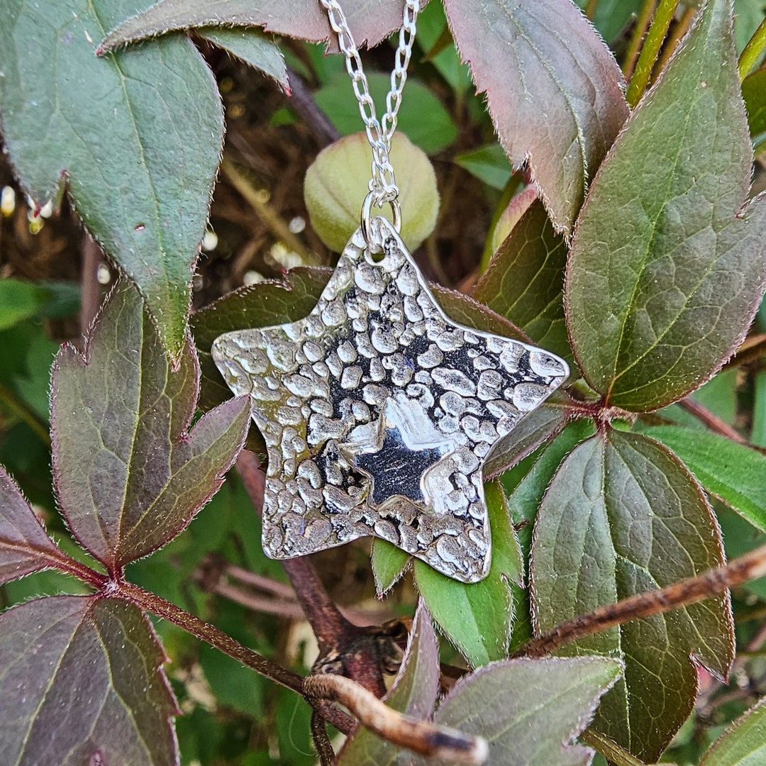 Silver Stars Blog Fine Silver 999, Handmade Silver Stars Necklace, Sterling Silver Chain ...
