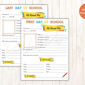 Alles über mich druckbar | Zurück in die Schule | Einschulung | Letzter Schultag | Füllen Sie die Lücke aus | Lehreraktivität | Schulaktivität