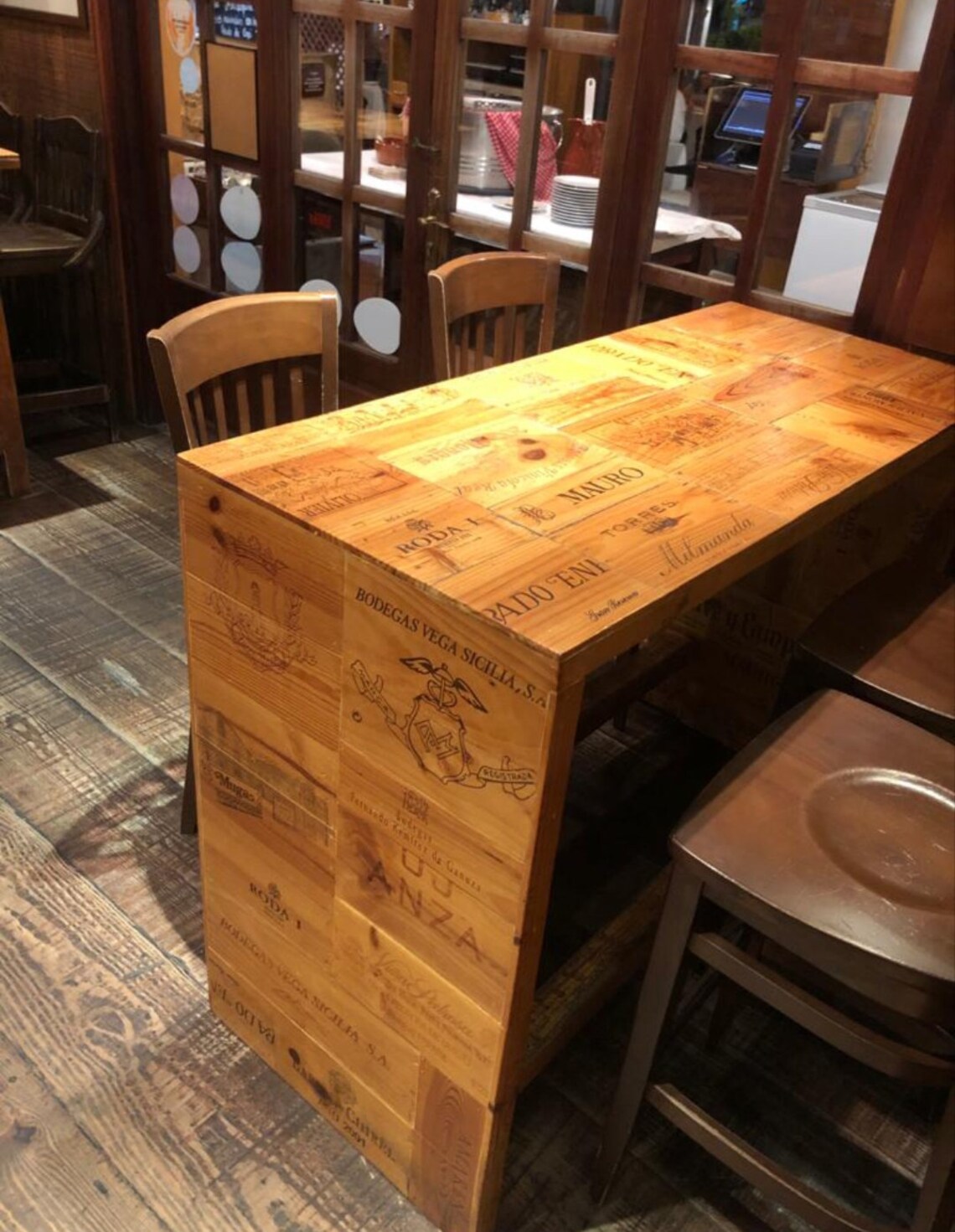 1 Meter X 1 Meter of Wine Crate Panels, Wood Vinyl From Major Wineries