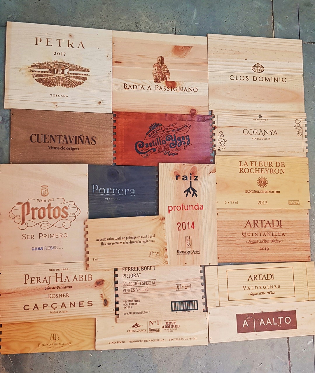 1 Meter X 1 Meter of Wine Crate Panels Wood Vinyl From Major Etsy