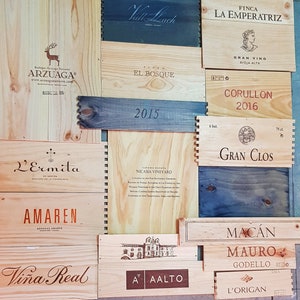 1 meter x 1 meter of wine crate panels, wood vinyl from major wineries, panels of various sizes image 8