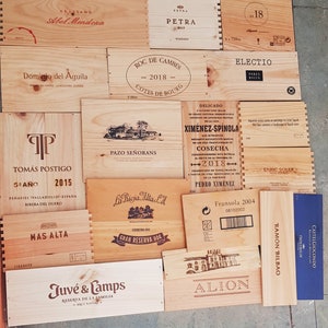 1 meter x 1 meter of wine crate panels, wood vinyl from major wineries, panels of various sizes image 4