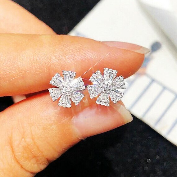 Cute white clearance gold earrings