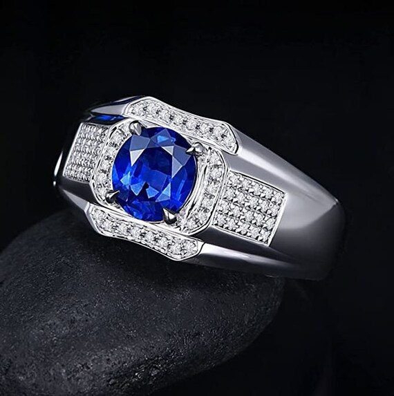 Mens sapphire and diamond ring deals