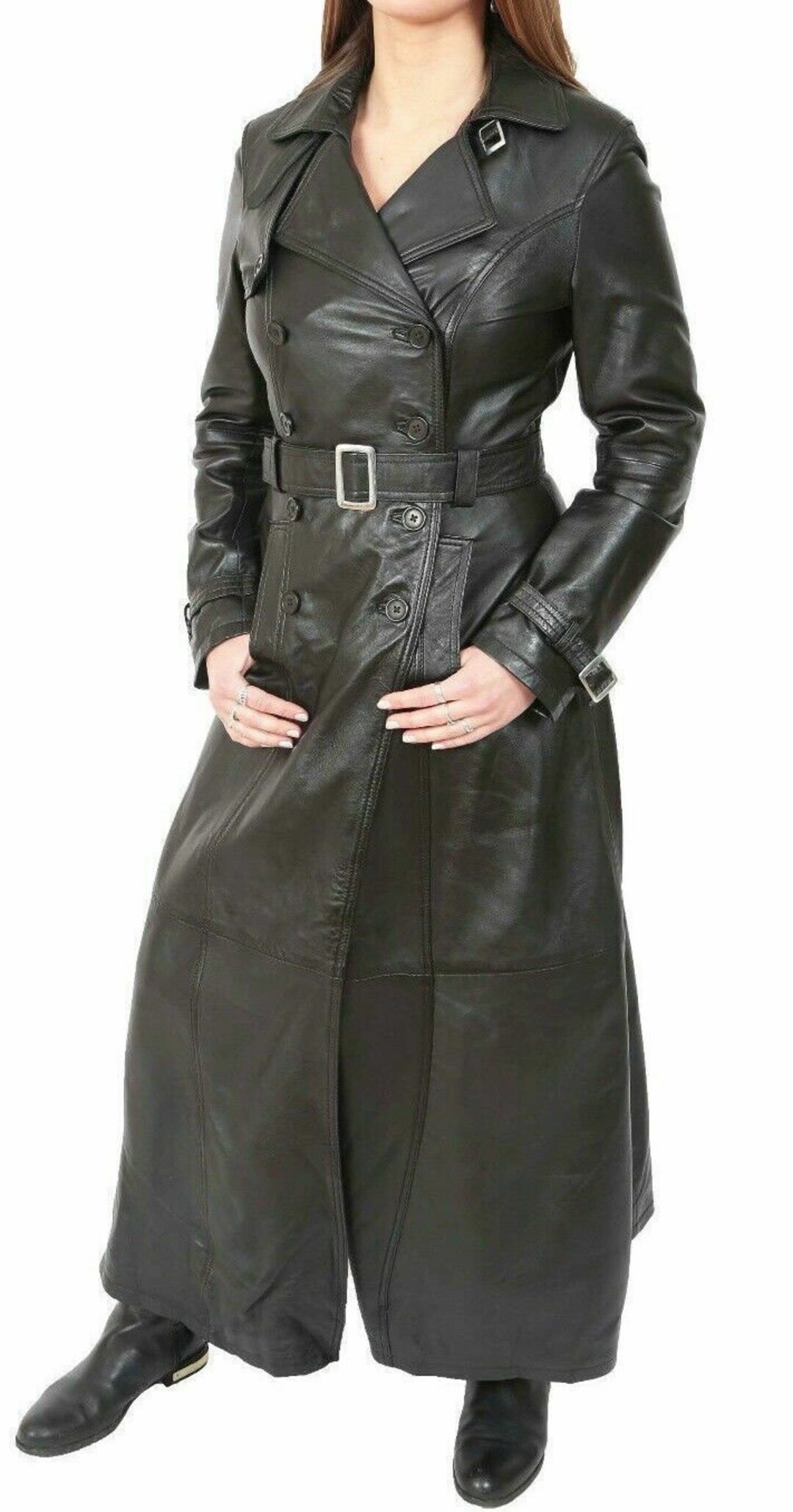 Authentic Luxury Genuine Handmade Women's Black Leather - Etsy