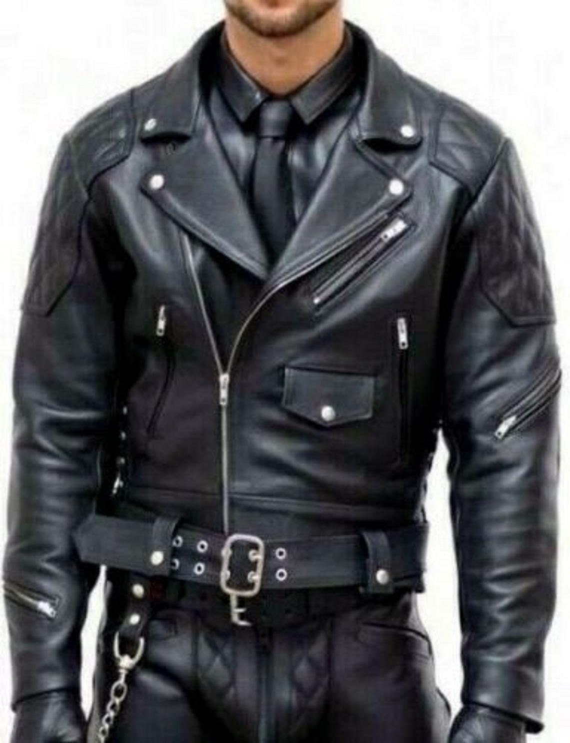 Authentic Luxury New Men's Black Lambskin Leather Jacket - Etsy