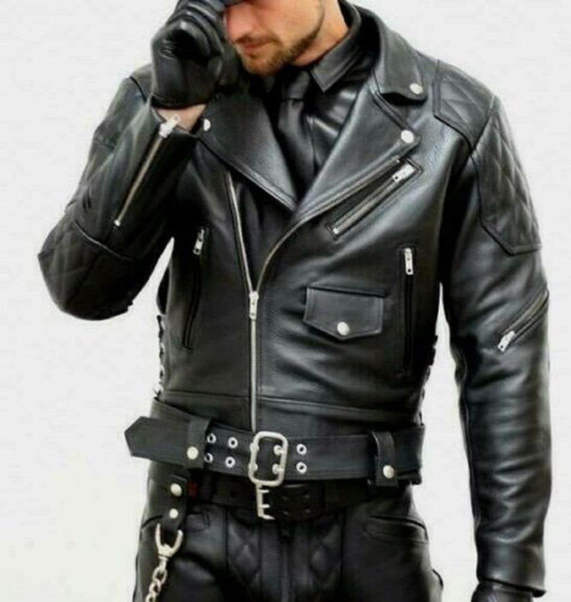 Authentic Luxury New Men's Black Lambskin Leather Jacket - Etsy