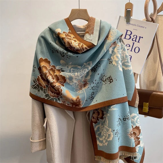 Printed pashmina scarf best sale