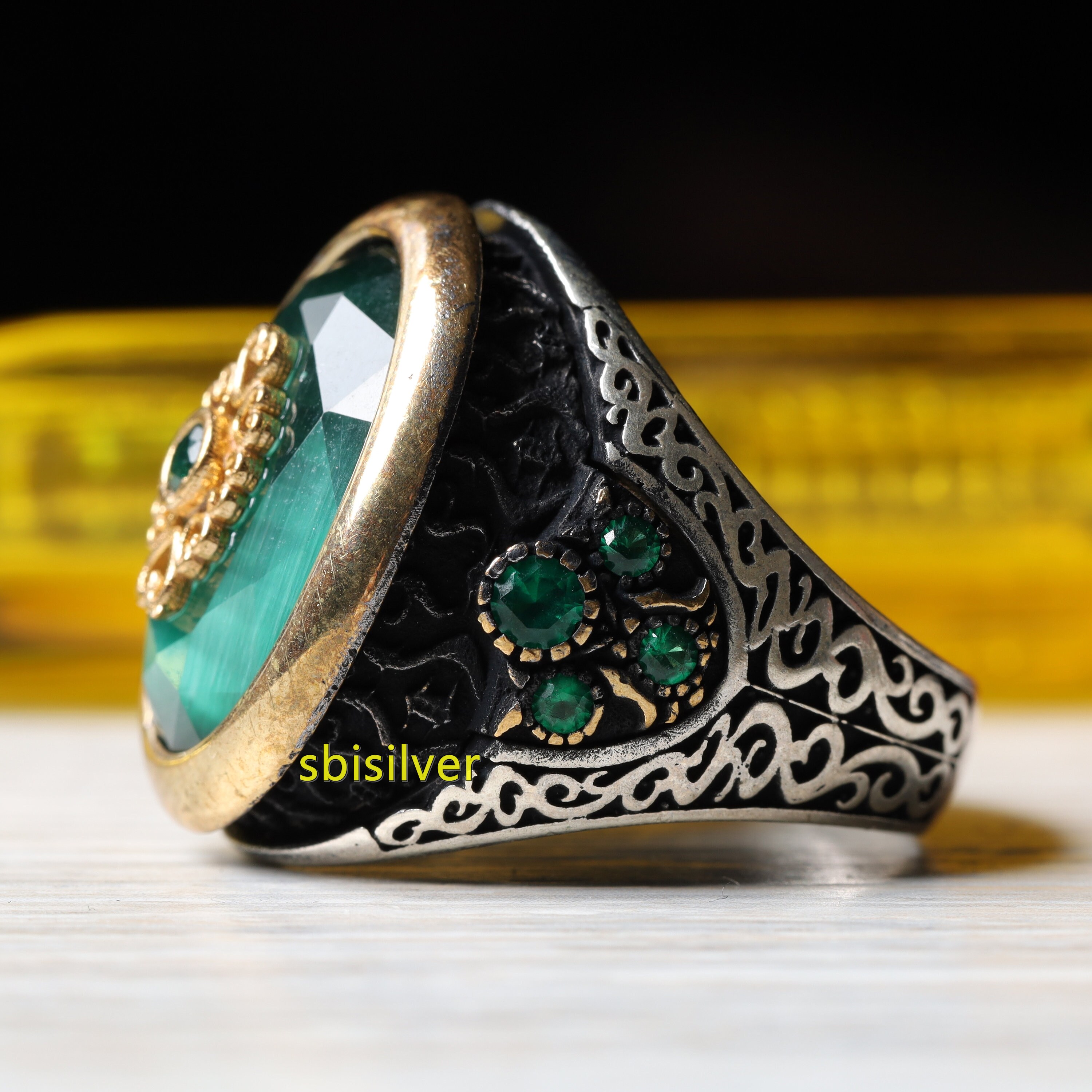 Sterling 925K Silver Men's Ring Turkish Handmade Jewelry - Etsy
