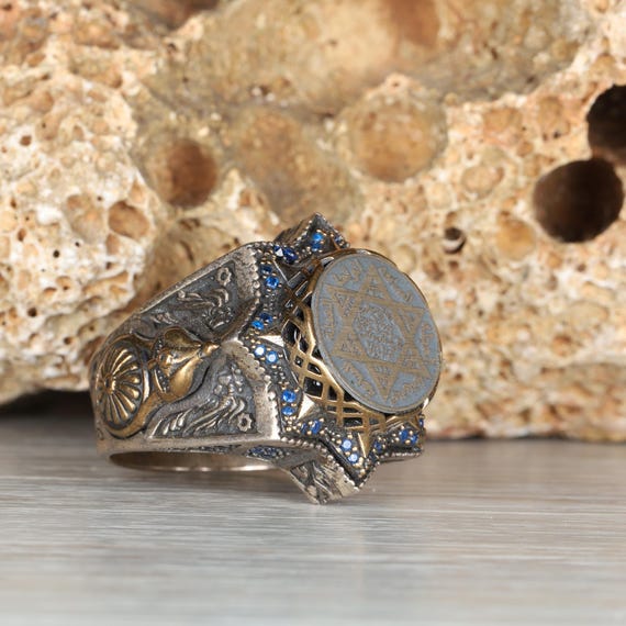 Bague pour homme en argent sterling 925 faite main avec rubis