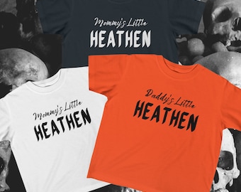 Mommy's/Daddy's Little Heathen Kid's Fine Jersey Tee