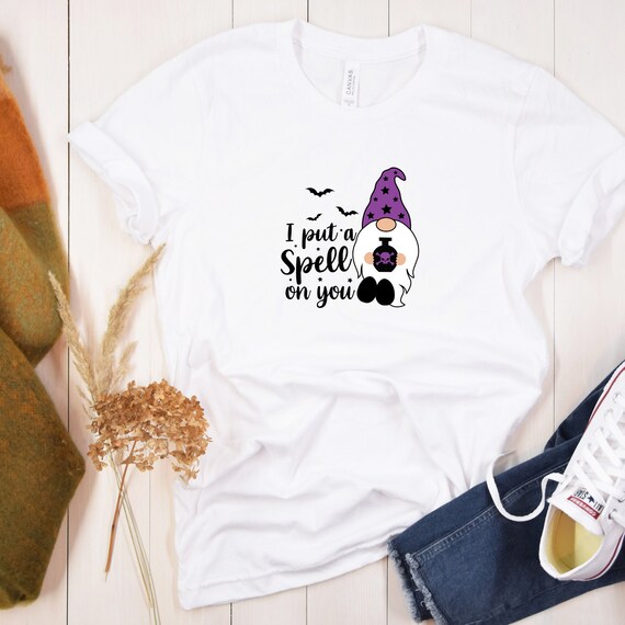 Retro Gnomes I Put a Spell on You Happy Halloween Svg Png Dxf Etsy