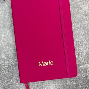 2nd choice! - Personalized notebook hardcover A5, blank