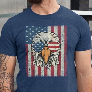 USA Flag Eagle Shirt, Eagle With Flag T-Shirt, 4th of July Shirt, Independence Day Tee, Patriotic Gift