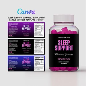 Sleep Supplement labels
natural sleep gummies
gummy labels
sleeping pills
natural sleeping supplements
melatonin for sleep
Melatonin gummies label template
Canva supplement label templates
Editable vitamin label design
Sleep support supplement labels
Gummy bottle label template
Digital label design for supplements
Printable label for melatonin gummies
Health and wellness product packaging
Sleep Supplement labels
natural sleep gummies
gummy labels