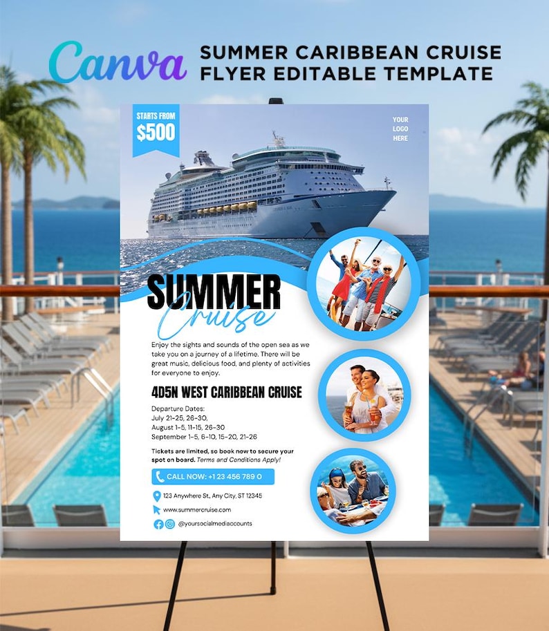 Cruise Flyer,
travel flyer,
Royal Caribbean,
Caribbean Cruise,
Cruise invitation,
Caribbean travel,
summer cruise,
summer travel,
summer flyer,
travel flyer,
travel template,
cruise templates,
Caribbean cruise flyer,
Group cruise promotion,
Cruise line flyer,
Customizable travel agency promotional flyer,
Cruise event invitation flyer,
Vacation promotion template,
Event flyer template,
Travel agency branding,
Editable travel flyer,
Summer cruise flyer,
Travel agent marketing,