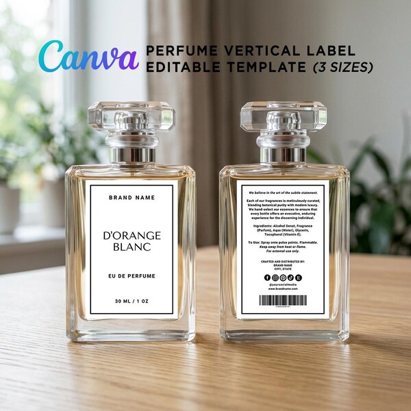 Colonge Withn R Label Cologne Bottle Sticker - Etsy