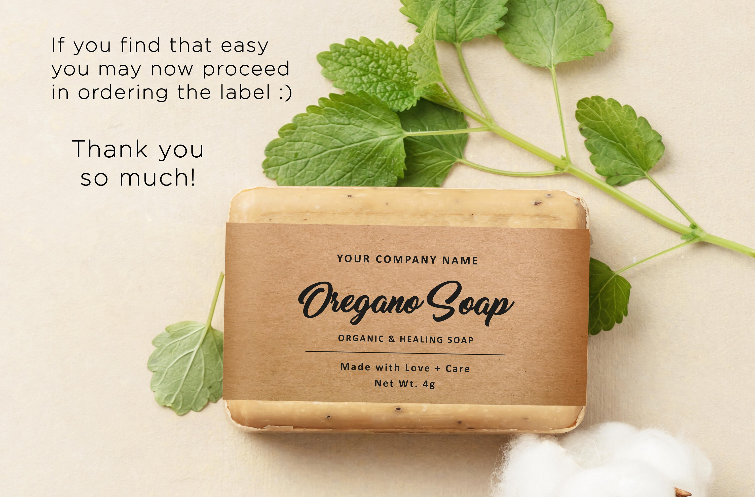 Soap Label Easy Edit at MS Publisher Soap Label Design Thank ...