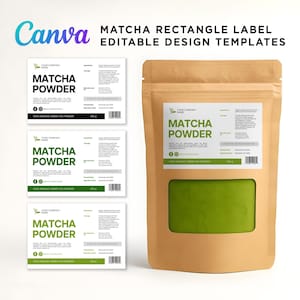 Matcha Labels,
Matcha Tea Pouch Packaging,
Matcha Powder Package,
Matcha Stickers,
Matcha Template,
Matcha Tea Bags,
Matcha Editable Canva
food template,
food pouch labels,
Food Labels,
Snack Label,
Pouch Packaging Label,
Freeze Dried Labels,
Peanut Labels,
Food Packaging Label,
Food template