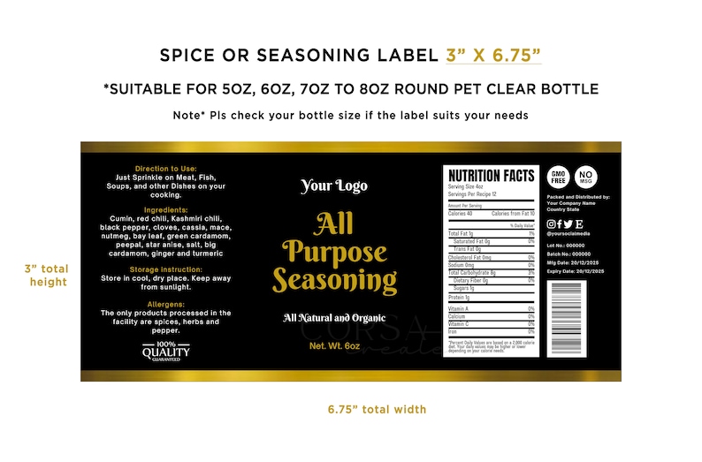 spice wrap label
seasoning label
spice editable label
spice template label
bottle wrap labels
pantry label design
food label template
salt pepper label
salt bottle label
custom pantry label
spice jar labels
pantry wrap labels
labels of clear jar