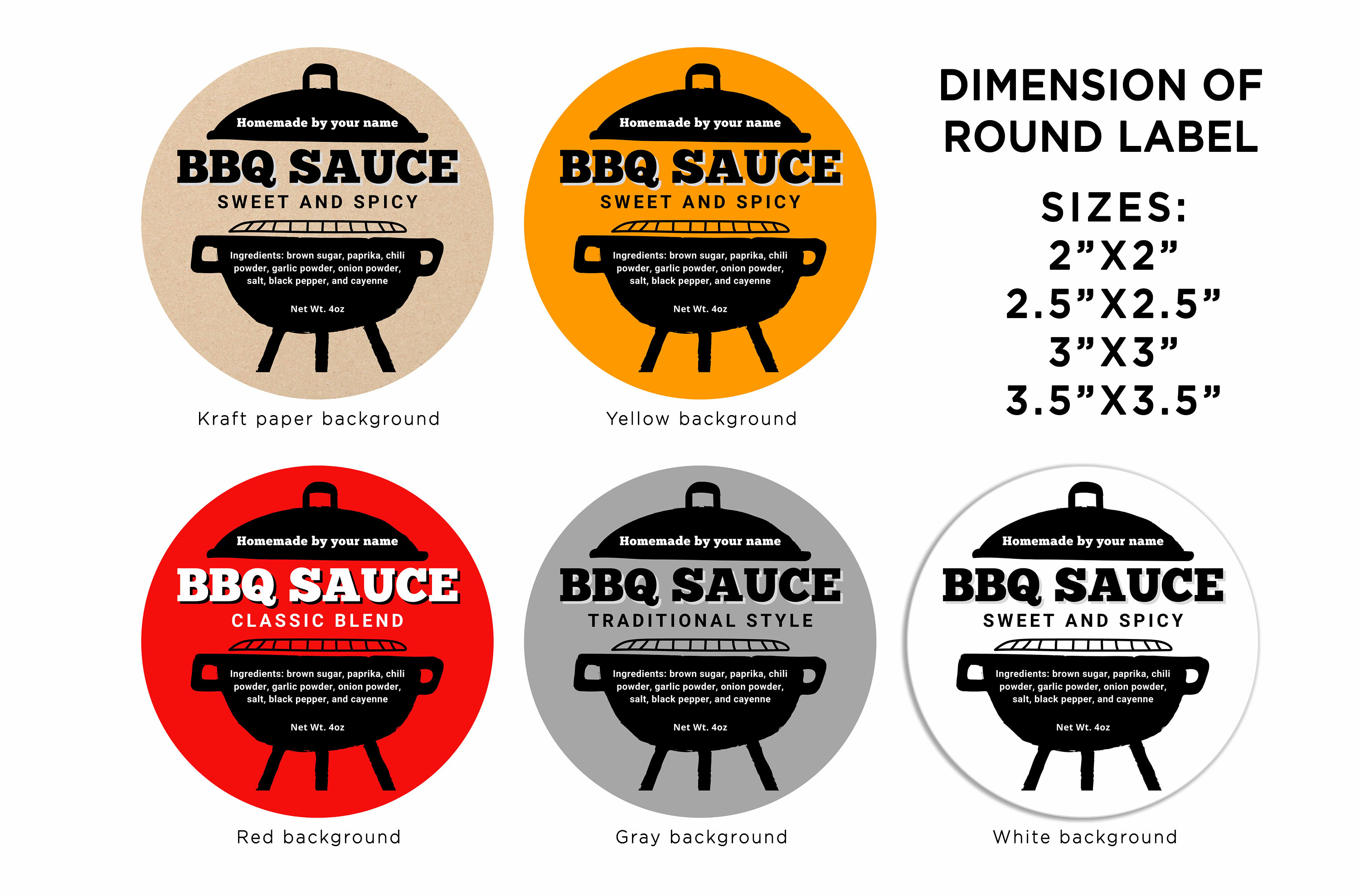 Bbq Sauce Label Template