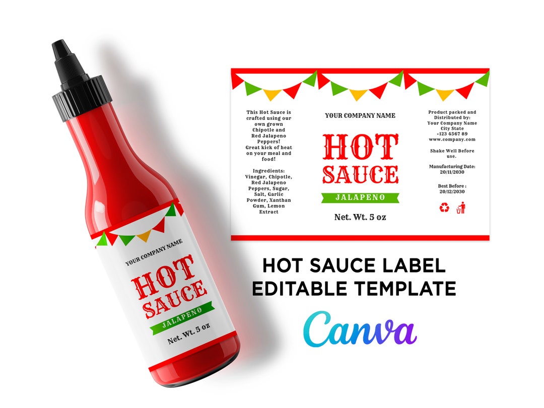 Mexican Style Hot Sauce Labels, Customize Hot Sauce, Hot Sauce 5oz Mexican Style Hot Sauce Labels, Customize Hot Sauce, Hot Sauce 5oz