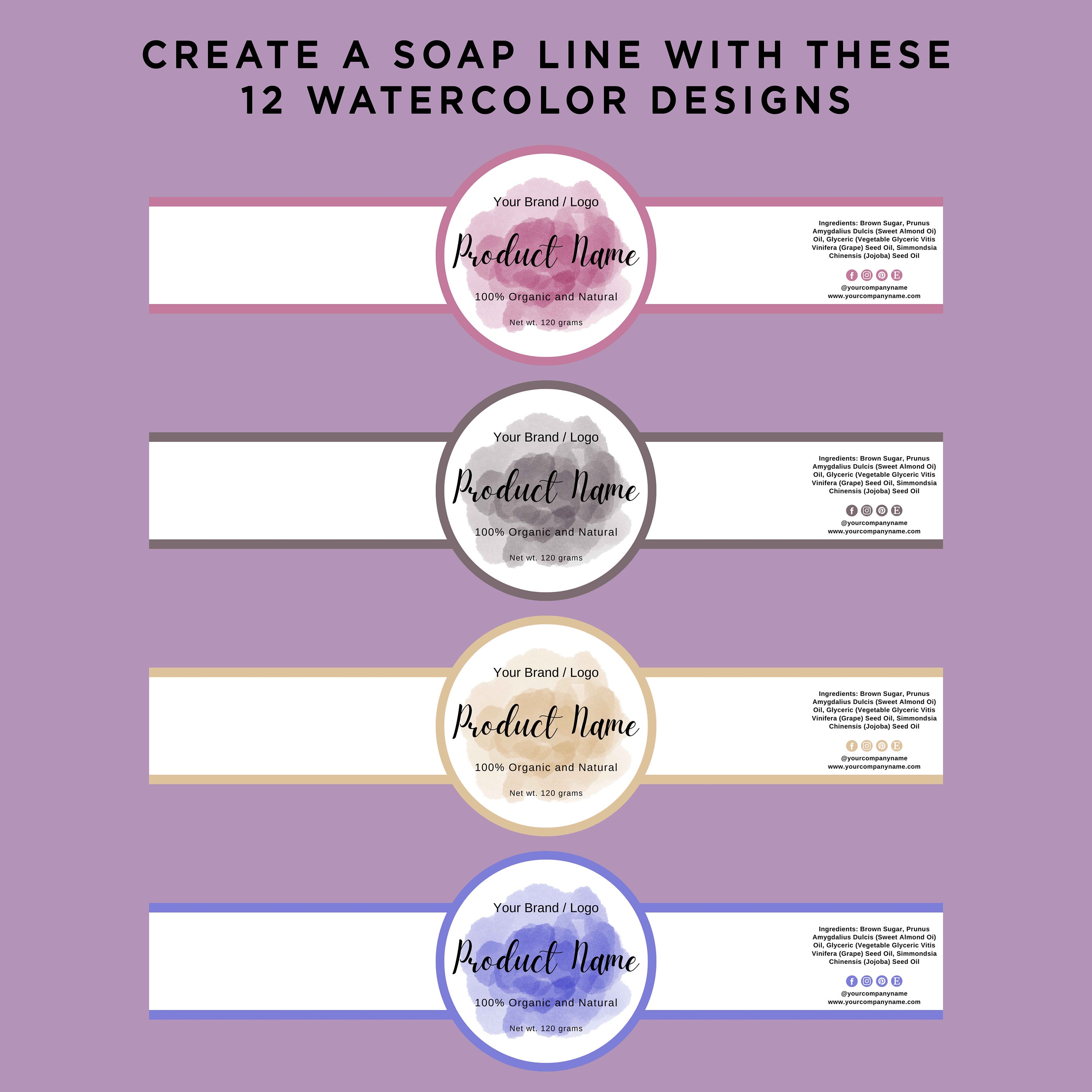 12 Free Printable Soap Label Templates