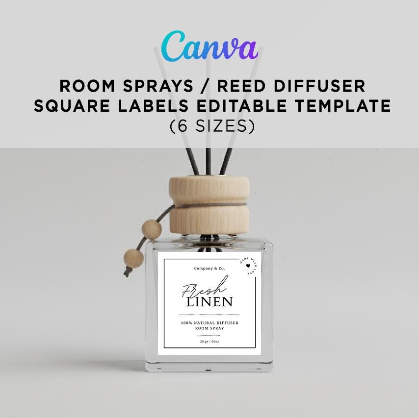 Car Diffuser Labels, Hanging Diffuser Labels, Linen Labels, Room Spray ...