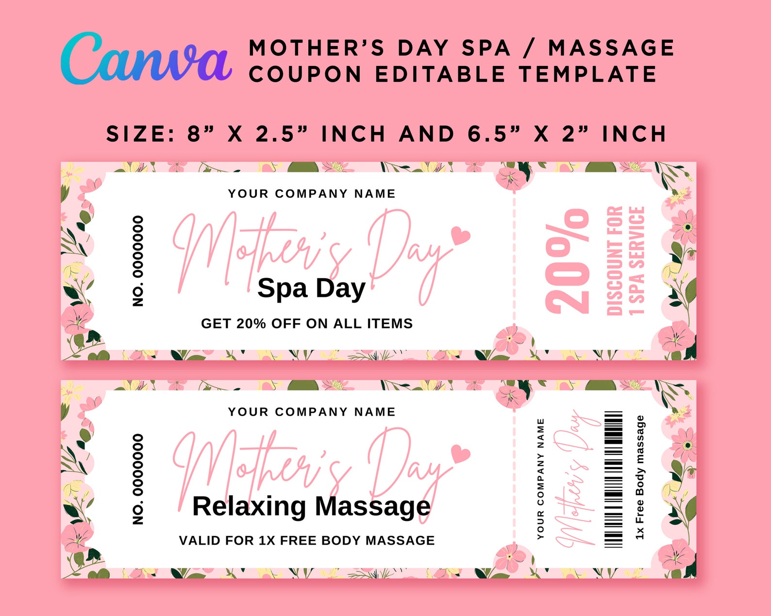 Med Spa Raffle Sign Mother's Day Discount Coupons, Mothers Day Cinema Ticket, Mother's Day ...